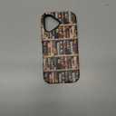 Goodon for iPhone 17 Case Cute,Aesthetic Vintage Bookshelf with Floral,Compatible with Magsafe,Trendy Wildflower Unique Cool Retro Coquette Slim Silicone Phone Cover for Women Girls