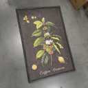 3 x Large Vintage Framed Botanical Wall Art for Living Room, 3 Piece Dark Green Plant Canvas Paintings Prints, Retro Coffee Botanical Leaf Pictures for Dining Room Coffee Bar Kitchen Wall Decor, 24x36 In