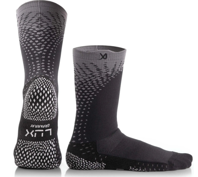 Lux Dual Grip Socks - Soccer Grip Socks for Men and Women - DualGrip Engineered for Performance & Comfort - Anti-Slip Design for Soccer Black