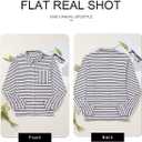 Astylish Women's Casual Blouses Button Down Business Work Tops Long Sleeve V Neck Striped Shirts 2025 Fall Outfits (X-Large)