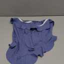 GORGLITTER Women's Asymmetrical Ruffle Tube Top Strapless Bandeau Y2k Coquette Shirts, S