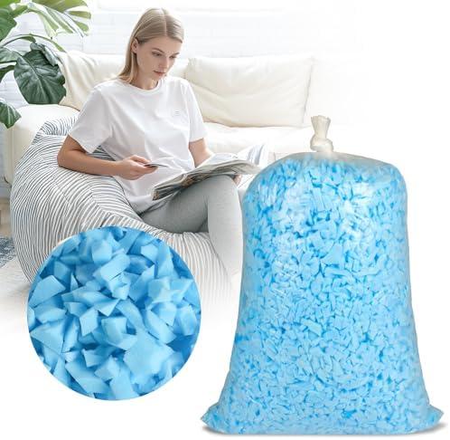 COSNIGHT Bean Bag Filler, 10lbs Shredded Memory Foam Filling, Soft Pillow Stuffing for Bean Bag, Couch Cushion, Dog Bed, Arts Crafts 10lbs