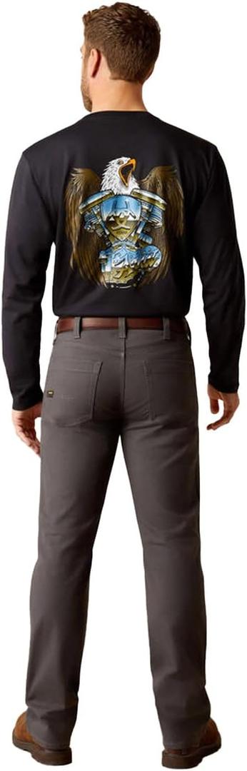 Ariat Men's Rebar M5 DuraStretch Made Tough Straight Pant, 36W x 34L