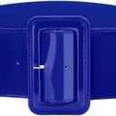 VONMELLI Stretchy Wide Women Belts Elastic Vintage Belts for Women Fashion Ladies Waist Belt for Dress (Fit waist size 30"-33", Royal Blue)