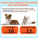 Petskd Top-Expandable Pet Carrier 17x11x9.5 Inches Alaska Airline Approved, Soft-Sided Carrier for Small Cats and Dogs with Locking Safety Zippers and Anti-Scratch Mesh(Black)