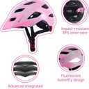Kids Helmet, SIFVO Kids Bike Helmet Boys and Girls Bike Helmet with Cool Visor Helmet for Kids 5-14, Kids Bike Helmets Youth Bike Helmet Adjustable & Lightweight 50-57cm