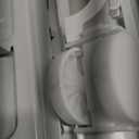 Rfiver Mobile TV Stand for 23-65 Inch LCD LED Flat/Curved Panel Screen TVs up to 88 lbs, Rolling TV Stand with Adjustable Shelf & Tilt, Portable Floor Stand on Wheels for Bedroom, Living Room, White