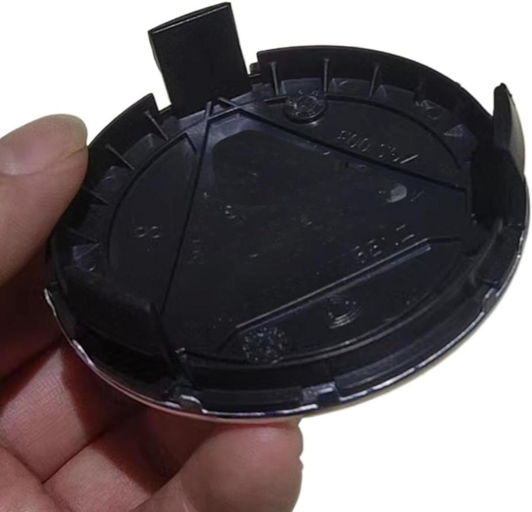 Wheel 75mm 3D Wheat Stitch Wheel Hub Caps (4-Pack)  Exact Fit for 2000-2025 German Luxury Sedans & SUVs (C/E-Class,GLA/GLC/GLK Models)Snap-On, UV Resistant, with Reinforced Anti-Theft Clips (Black)