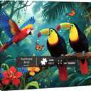 1000 Pieces Jigsaw Puzzles for Adults, Magic Series - Premium Fantasy Art & Seamless Interlock, Challenging Brain Teaser, Large 28" x 20", Great Gift Idea & Home DecorRainforest Birds