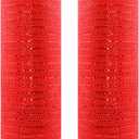10 Inch x 30 Feet Red Poly Decor Mesh Ribbon Deco Mesh Rolls for Wreaths, Swags Bows Wrapping,Independence Day and Other Holiday Decorating Projects