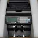 Large Money Counter Machine, USD/EUR/GBP/CAD Counterfeit Bill Detector with LCD Display, Advanced Detection, 300 Bill Capacity, 1000 Notes per Min, Total Value, Batch Function + More