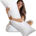 Utopia Bedding Full Body Pillow for Adults (White, 20 x 54 Inch), Long Pillow Insert for Sleeping, Ideal for Side Sleepers (20x54 Inch (Pack of 1))