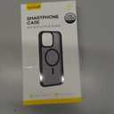 2 x Lamicall Magnetic Case for iPhone 15 Pro Max, for Magsafe - [Diamond Textured Anti-Slip Edge] [Military Grade Shockproof Protection] Translucent Hard Slim Magnet Protective Cover (Black)