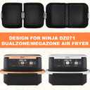 Air Fryer Silicone Liners for Ninja DZ071, 3 Pack Reusable 7-QT DualZone Megazone Air Fryer Accessories, 2 Pcs Liners for Dual 3.5QT Baskets 1 Pcs Liner for 7-QT Megazone Basket