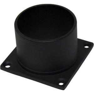 Solus S349 Pier Mount Adapter for 3" Post Top Light Fixtures, Durable Aluminum Surface Mount Base, Black
