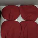 FH Group Car Seat Covers Full Set Cloth,Universal Fit combo,Washable Automotive Seat Covers,Low Back Front Seat Covers,Airbag Compatible,Split Bench Rear Seat for SUV,Sedan,Van Burgundy