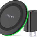 yootech Wireless Charger, 10W Max Wireless Charging Pad with Quick Adapter, Compatible with iPhone 17/17 Pro/17 Pro Max/Air/16/15/14/13/SE 2022/12/11/X,Samsung Galaxy S25/S24/S23, for AirPods Pro 3