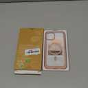 Miracase Magnetic for iPhone 15 Plus Case 6.7'' [Compatible with Magsafe] Full-Body Military Drop Proof 15 Plus Phone Case Cover with Built-in 9H Tempered Glass Screen Protector,Magnetic Pink