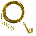 50 Feet Gold Aluminum Craft Wire, 16 Gauge 1.5mm Thickness Sculpting Wire, Armature Wire for Sculpting, Bendable Metal Craft Wire for Making Dolls Skeleton DIY Crafts