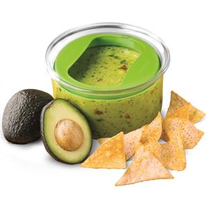 ProKeeper Fresh Guacamole Plastic Kitchen Storage Container with Airtight Lid (Green), for Guacamole and Food Storage