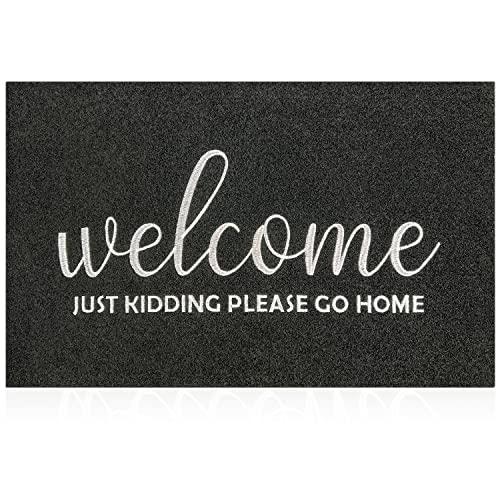 AAZZKANG Door Mats Outdoor Non Slip Funny Welcome Mats Please Go Home Doormat Easy to Clean Front Door Mat for Entrance,Indoor