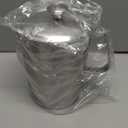 SHENLIU Stainless Steel Pitcher with Lid, 70 oz Metal Measuring Cup with Marking and Handle, 2 L Large Mouth Graduated Beakers, Milk Frothing Jug for Iced Tea, Espresso, Latte Art, Hot & Cold Water