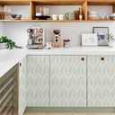 Sage Green Peel and Stick Wallpaper Boho Green Contact Paper Self Adhesive Neutral Removable Wallpaper for Bedroom Bathroom Waterproof Modern Leaf Contact Paper Farmhouse White 197inL 17.3inW