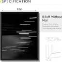 Picrit 8.5 by 11 Picture Frame Set of 12, Wall Gallery 8.5 x 11 Photo Frames without Mat, Multi Photo Display for Home Decor, Black