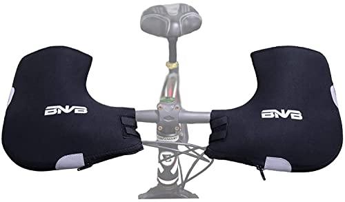 BNVB MTB Handlebar Cover Winter Cold Weather Cycling Hand Warmer Gloves Windproof Unisex Bicycle Handlebar Mittens for Mountain Bike