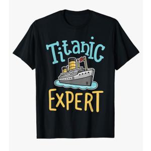 RMS Titanic Funny Expert Retro Cruise Ship Men Boys Kids T-Shirt
medium Youth