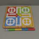 12 Inches Ludo Board Game + Snakes&Ladders, 2 in 1, Classic Board Game for Adults and Kids, Including 1 Game Board, 2 Dice, 16 Game Pieces, Rules and Carrying Bag.