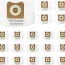 20 Pack VF3501 Repalcement Bags for compatible with Riged Shop Vac 3, 4, 4.5 Gallon Wet/Dry Vacuums, Size c, 23738, WS32045F
