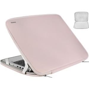 Laptop Sleeve Case 14 inch, Durable Shockproof Protective Computer Cover Flip Case Briefcase Carrying Bag Compatible with 14" HP, Lenovo, Asus, Acer, Notebook, Chromebook Computer, Pink