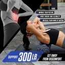 Yes4All High Density Foam Roller for Back, Variety of Sizes & Colors for Yoga, Pilates - Blue Speckled - 18 Inches
