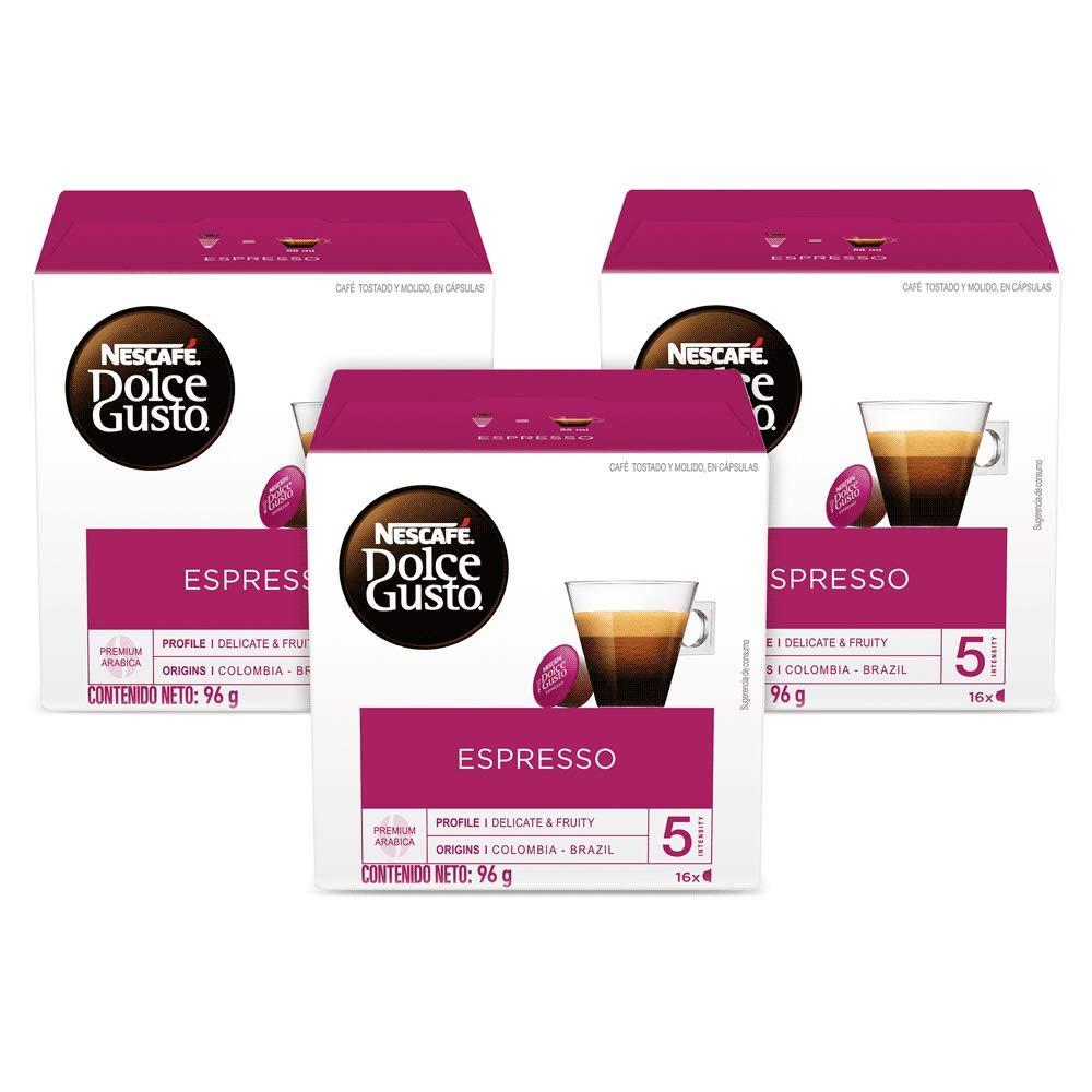 NESCAF Dolce Gusto Coffee Capsules Espresso 48 Single Serve Pods, (Makes 48 Cups) 48 Count