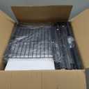 Simple Trending Over The Toilet Storage Cabinet, Metal Bathroom Shelf Organizer with Paper Holder and Hooks, 3 Tier, Black