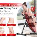 KESHWELL Ab Machine, Ab Workout Equipment For Home, Whole Body Exercise Waist Trainer For Women, Ab Machine For Stomach Workout, Foldable Fitness Exercise Equipment With Resistance Bands & LCD Display