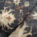 Black Washable 2x3 Entry Rug, Small Rugs for Entryway Kitchen Bathroom Door Mat Indoor Entrance, Non Slip Rubber Backing, Stain & Fade Resistant, Ashen Charcoal Floral Farmhouse Decor