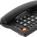 Corded Landline Telephone for Home, Caller ID/Call Waiting, Easy-to-Use, Speaker, Display, Desk Phone Only (Black)