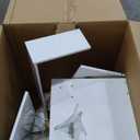 Vanity Desk with 29.53" HD Lighted Mirror, 47.24" Big Modern Vanity Desk with Mirror and Lights, Makeup Vanity with 5 Drawers and Storage Shelves and Charging Station, White1