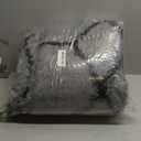 ONASAR Area Rugs for Bedroom Living Room, 4x6 Fluffy Grey and Black Rug, Shaggy Geometric Floor Mat for Home Decor Aesthetic, Soft Plush Fuzzy Carpet for Nursery Kids Teen Dorm