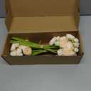 Floroom Ranunculus Artificial Flowers 18 Pcs Champagne Faux Silk Mini Ranunculus Bulk Fake Wedding Filler Flowers for DIY Cream Bouquets, Centerpieces, Bridal Shower Decorations & Arrangements, Cream