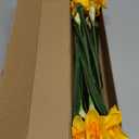 Hananona 10 Pcs Artificial Daffodils Flowers Narcissus Faux Spring Flowers Fake Silk Daffodil Flower Arrangement for Indoor Outdoor Home Wedding Decor (10, Yellow)
