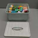 6 in 1 Montessori Baby Toy for Toddlers, Infant Teething Babies Stacking Blocks Rings Pull String Toy Suction Cup Spinner Toy Matching Eggs Shape Sorter Sensory Bin (Colourful)