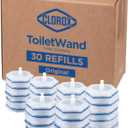 CLOROX ToiletWand Toilet Cleaning Refills, Disinfecting Scrubbing Pads, 30 Count (Pack May Vary)