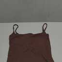 Darong Women Padded Tank Top Built in Bra Adjustable Spaghetti Straps Double Lined Basic Cami Shirt, XS