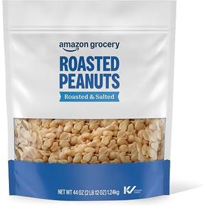 Amazon Grocery, Roasted Peanuts, Roasted & Salted, 44 Oz (Pack of 1)