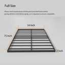 SHLAND Box Springs Full Size 2 Inch Low Profile Bunkie Board Bed Slat Replacement, Box Spring Full Size Bed, Noise-Free, Easy Assembly