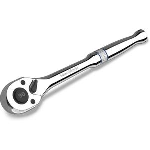 DURATECH 3/8-Inch Drive Ratchet, 90-Tooth Quick-release Ratchet Wrench, Reversible, Chrome Alloy Made, Full Polished, Stocking Stuffers for Men Women Gifts for Men Gifts for Women Gifts for Dad