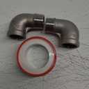 2Pcs 304 Stainless Steel 90 Degree Elbow 3/4" NPT Threaded Pipe Fitting Female x Male